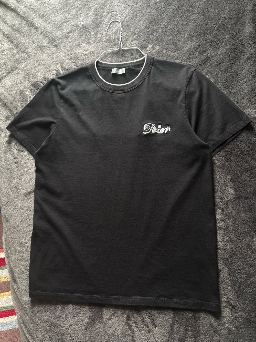 Dior X Kenny Scharf Embroidered Cards Tee